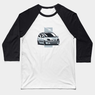 Silver Gray Scenic Family Auto Baseball T-Shirt